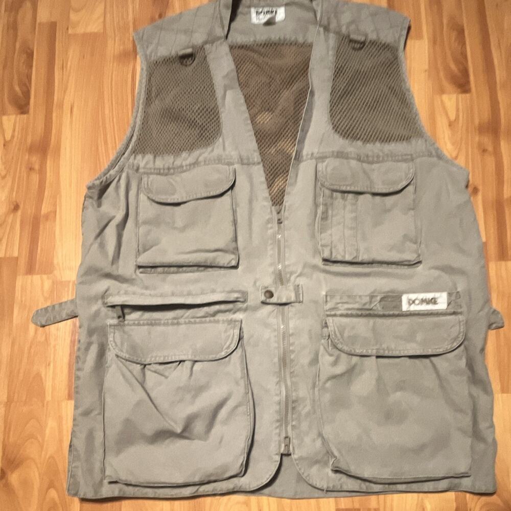 Domke PhoTOGS Gray Mesh Photographer Utility Vest, Multi-Pocket Zip Front XL